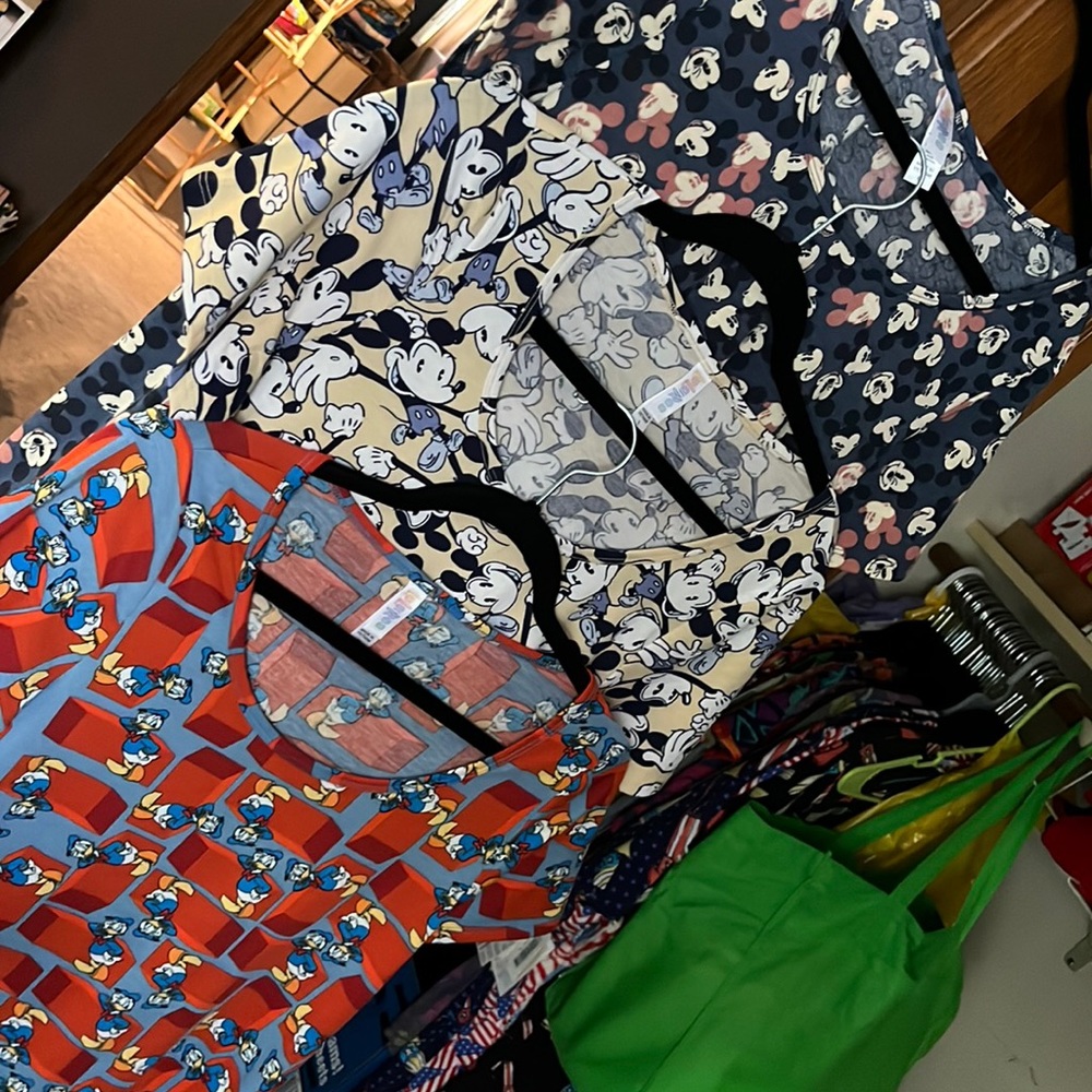 LuLaRoe Disney classic T’s lot of 3